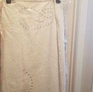 White Eyelet skirt